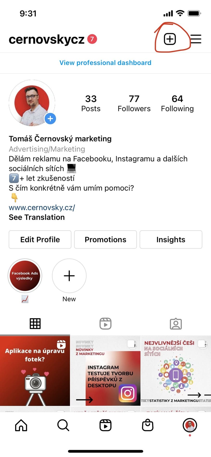 Instagram Reels je možné najít z více míst v aplikaci. Silně doporučuji vyzkoušet, které Reels budou na vaši cílovou skupinu fungovat a jaký obsah je ten, který bude vaši cílovku bavit.