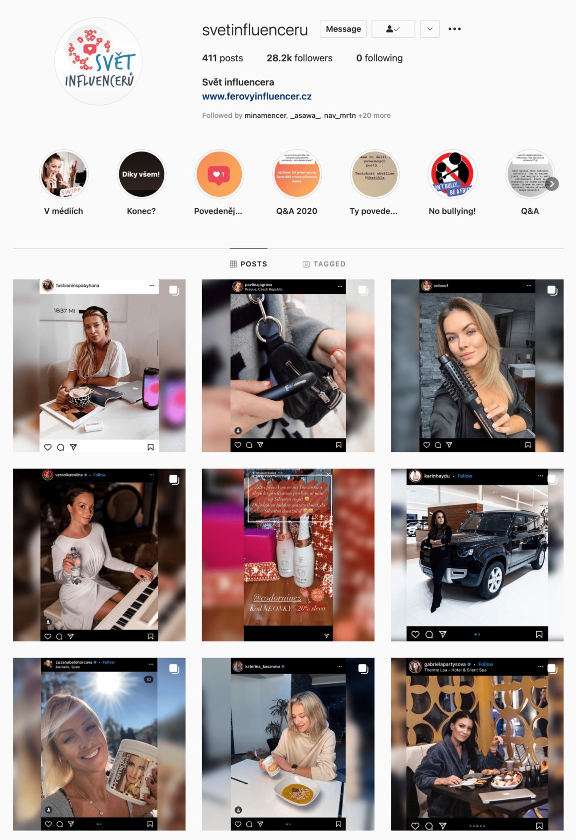Rozhodně doporučuji sledovat tento profil na Instagramu. Najdete jich určitě více, ale tento je ověřený a starají se o něj správní lidé, kteří upozorňují na povedené a nepovedené spolupráce s influencery.
