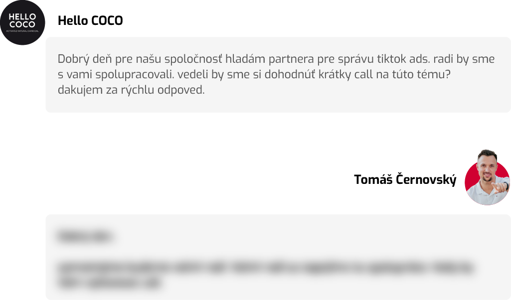 Tato případová studie TikTok reklamy začala poptávkou od klienta, který nás poptal emailem. Poptávka byla poněkud obecná, ale tak to většinou bývá. V tu chvíli jsme ještě nevěděli, co nás spolu všechno čeká.