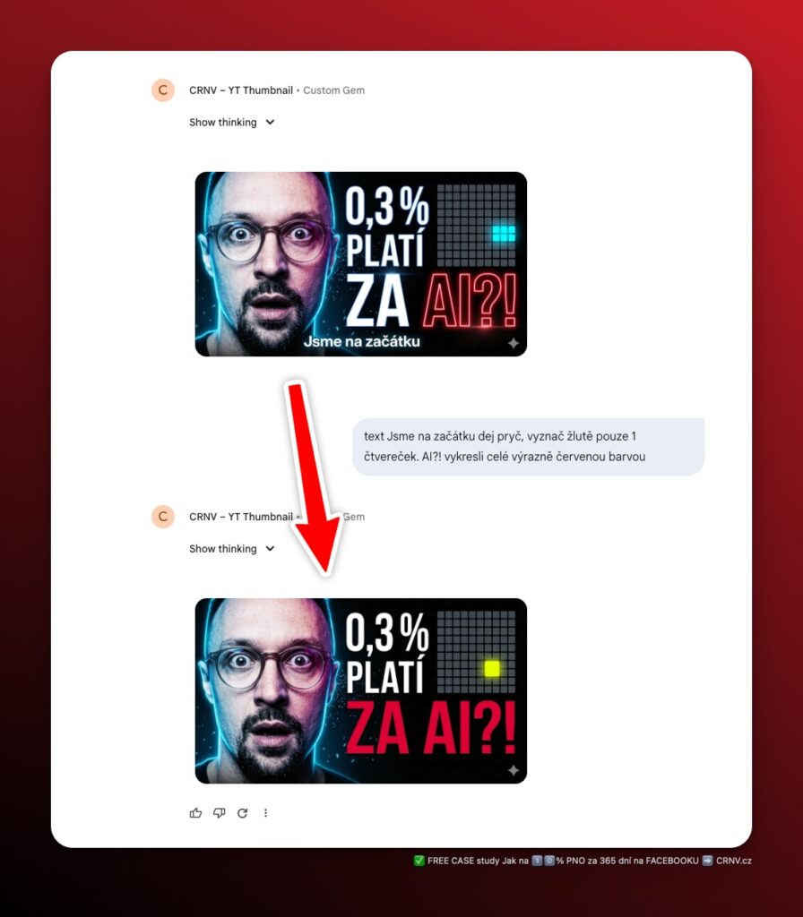 V roce 2026 už AI dokáže rozeznat vaše požadavky na detailní úpravy grafiky a dokáže je perfektně exekuovat.