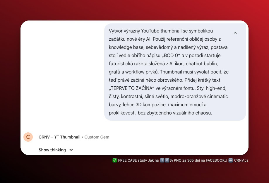 Tvorba grafiky pomocí AI v Google AI díky Gemini Gem vyžaduje velmi kvalitní a detailní prompt pro vytvoření kvalitní grafiky